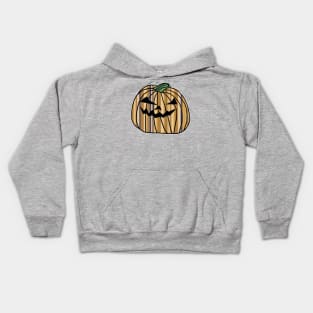 Stone Stripes Halloween Horror Pumpkin Kids Hoodie